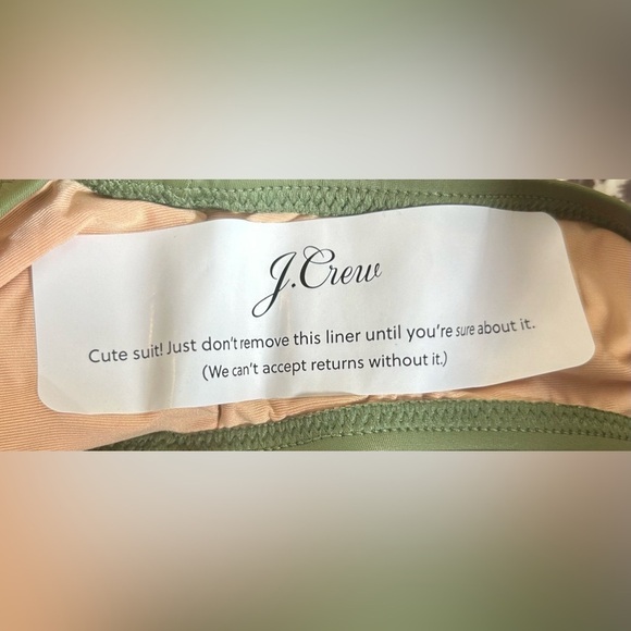 NWT J. Crew Safari Green Ruched One-Piece Swimsuit with Removable Straps 22 (3X) - Picture 9 of 16